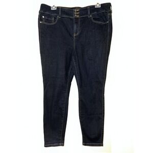 Torrid Super Soft Jeggings Dark Wash High Rise Triple Button Skinny Jeans 20S